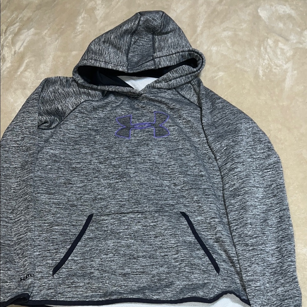 Under Armour Gray Sweatshirt Heathered Texture